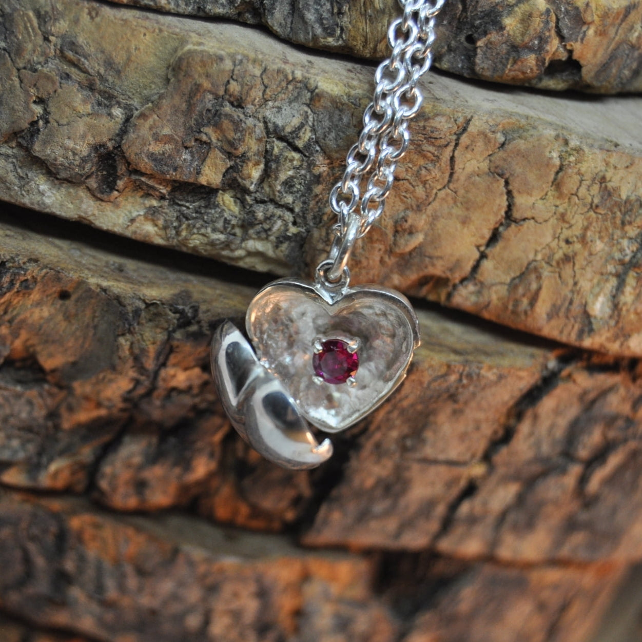 Ciondolo cuore apribile - GuidArtjewellery