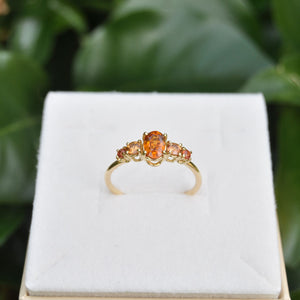 Mezza riviera Zaffiri Arancio, Oro